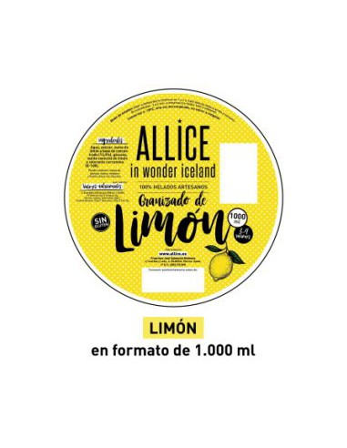 GRANIZADO DE LIMON ALLICE 1 LITRO