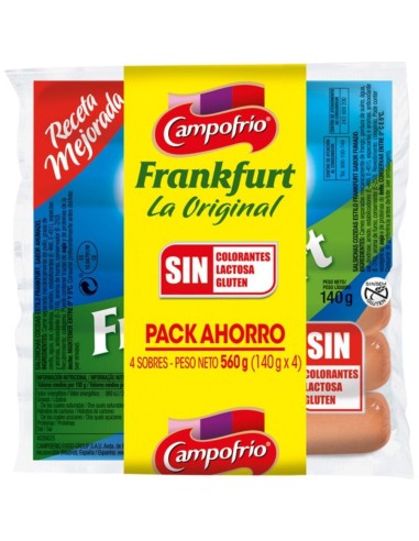 SALCHICHAS FRANK. CAMPOFRIO PK-4 6 UNDS