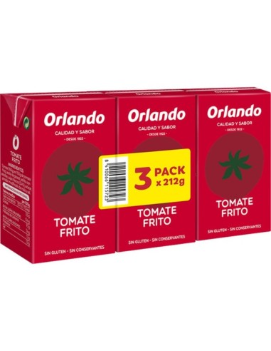 TOMATE FRITO ORLANDO BRIK PK-3 210 GRS.