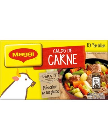 CALDO MAGGI CARNE 10 PTLLAS