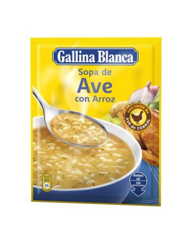 SOPA G.BLANCA AVE CON ARROZ