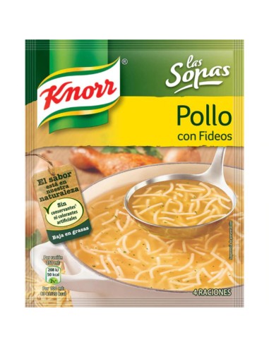 SOPA KNORR POLLO FIDEOS 63 GRS.