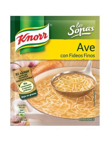 SOPA KNORR AVE FIDEOS FINOS 61 GRS.