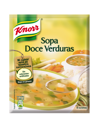 SOPA KNORR 12 VERDURAS 41 GRS.