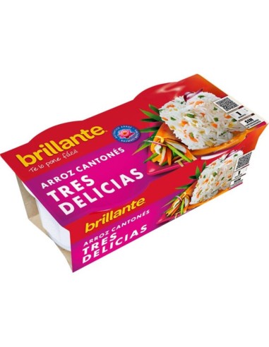 ARROZ BRILLANTE VASITO TRES DELICIAS PK2