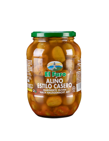 ACEITUNAS FARO ALIÑO CASERO 500 GR P.E.