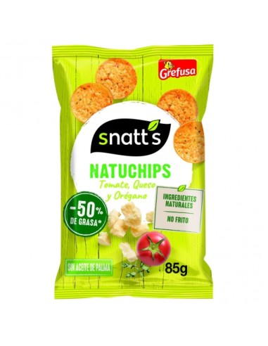 NATUCHIPS GREFUSA TOMATE-QUESO-ORGEGANO 65GR.