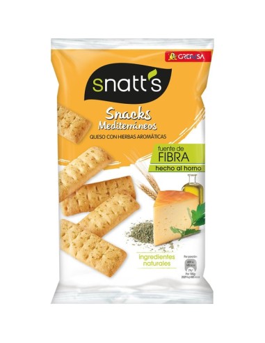 SNATT,S GREFUSA MED.QUESO & HIERBAS AROMATICAS 80G 