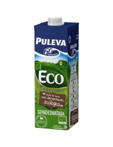 LECHE PULEVA ECO SEMIDESNATADA BRIK 1 LT