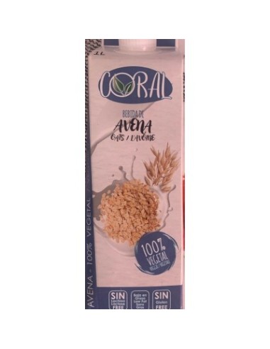 CORAL LECHE AVENA 1 L ELOPACK 