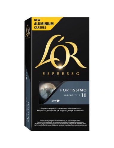 CAFE L`OR CAPSULAS FORTISSIMO 10 UND