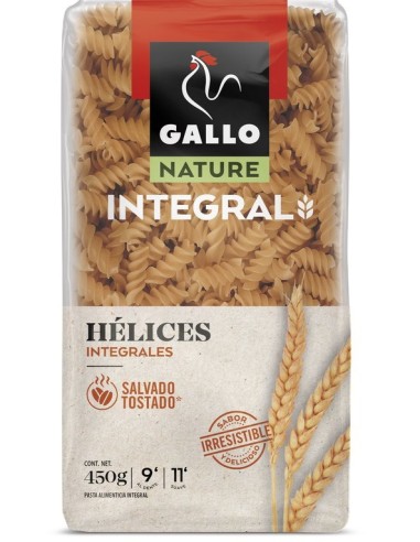 PASTA GALLO INTEGRAL HELICES 450 GRS