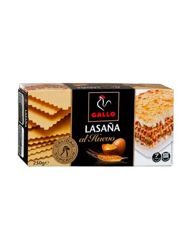 PASTA LASAÑA GALLO 24 PLAC. 290 GRS