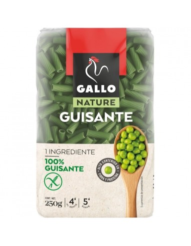 PASTA GALLO DE GUISANTES MACARRO. 250 GR