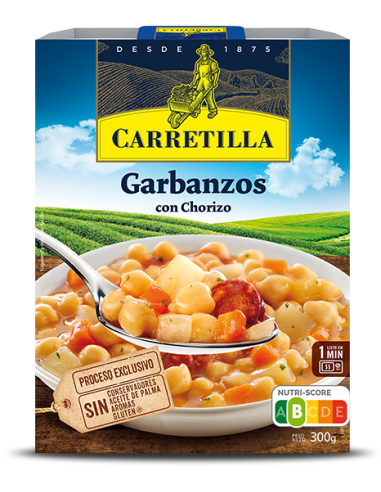 GARBANZO CASERO CON CHORIZO CARRETILLA