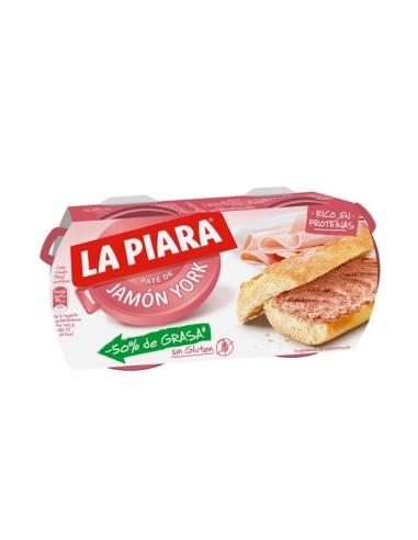 PATE PIARA JAMON YORK 150 GR PK-2