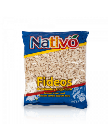 FIDEO LAZO PEQUEÑO NATIVO FUNDA 400 GR 