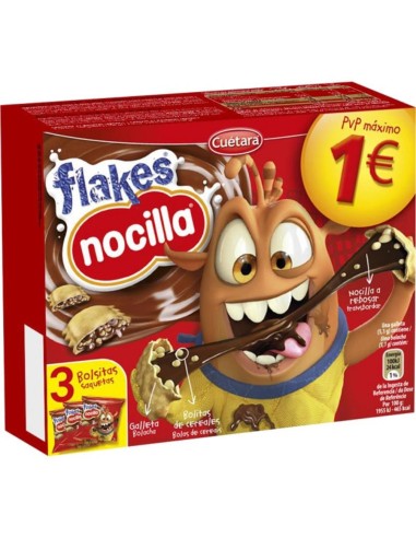 GLLTAS. CUETARA FLAKES NOCILLA 105 GRS.