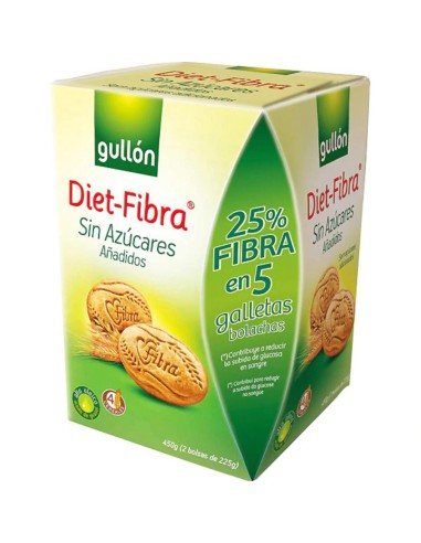 GLLTAS. GULLON DIET-FIBRA SIN AZUCAR 450