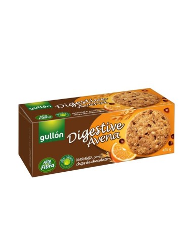 GLLTAS. GULLON DIGESTIVE CHOC-NARANJA 28