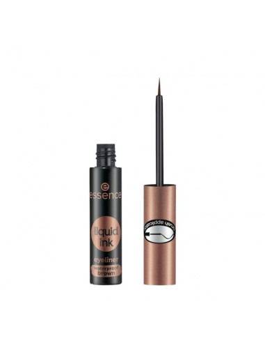 ESSENCE LIQ, INK BROWN EYELINER ERSISTENTE AL AGUA 02