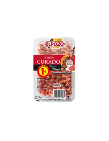 JAMON CURADO EN TAQUITOS MINI 65GR