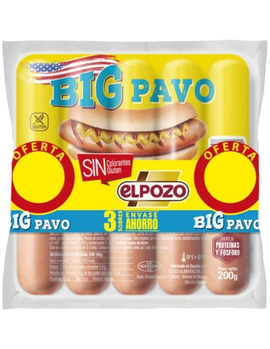 SALCHICHAS FRANKFURT BIG PAVO PACK-3