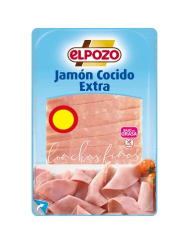 JAMON COCIDO FINAS LONCHAS BAJO EN GRASA