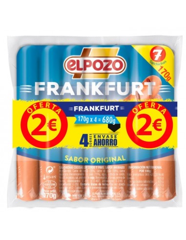 SALCHICHAS FRANKFURT EL POZO PACK-4