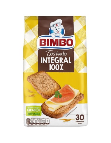 BIMBO TOSTADO INTEGRAL 30 REBANADAS 