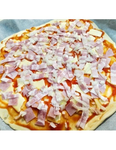 PIZZAS DE JAMON CASERAS PRECIO POR UNIDAD: