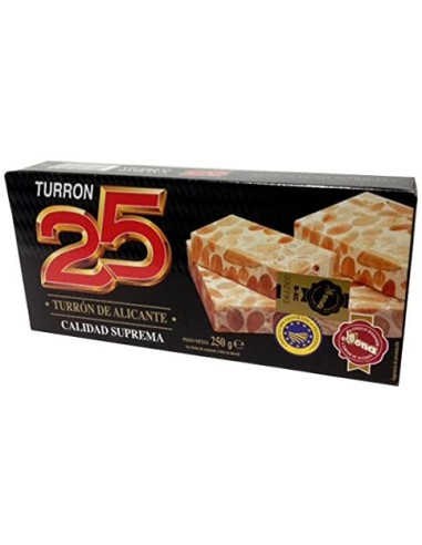 25 TURRON ALICANTE DURO SUPREMA 200 GR