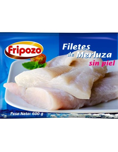 FILETE DE MERLUZA SIN PIEL FRIPOZO  600 GR.