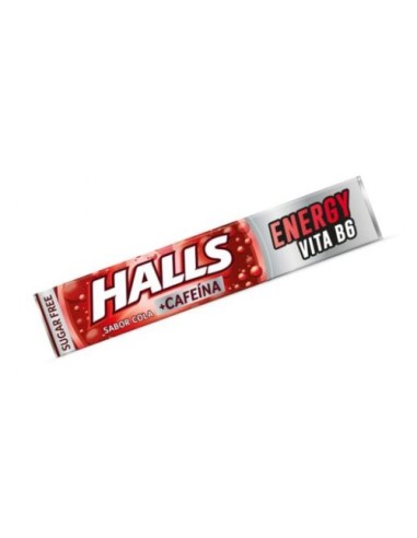 HALLS ENERGY  SABOR COLA/CAFEÍNA