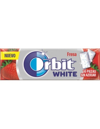 ORBIT WHITE 10 GRAGEAS FRESA