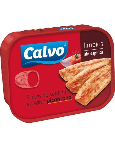 SARDINAS CALVO FILETES LIMPIOS PICANTE 1