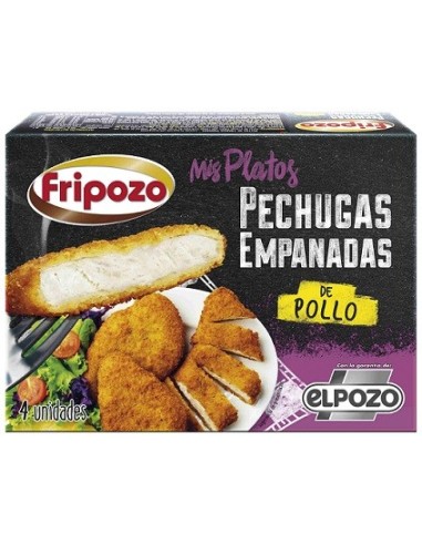 PECHUGAS DE POLLO EMPANADAS FRIPOZO 4 UNIDADES 