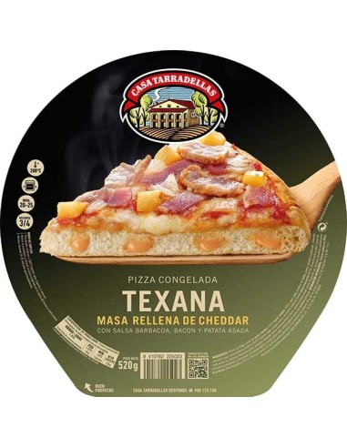 PIZZA CONGELADA TEXANA CASA TARRADELLAS 520 GR.