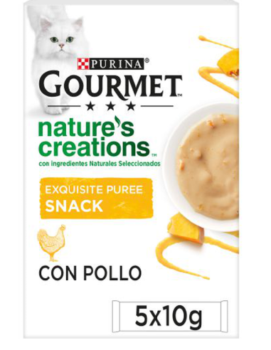 COMIDA GATOS GOURMET PUREE SNACKS POLLO