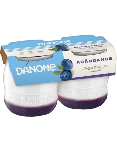 YOGURT ORIGINAL DANONE BICAPA ARANDANOS X 2 