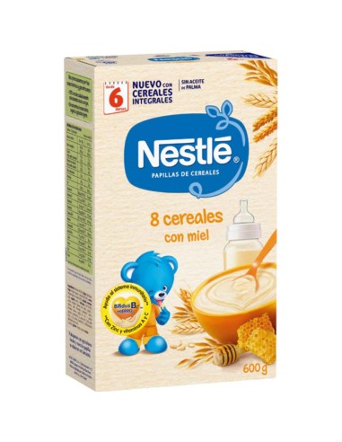 PAPILLA NESTLE 8 CEREALES MIEL 475 GRS