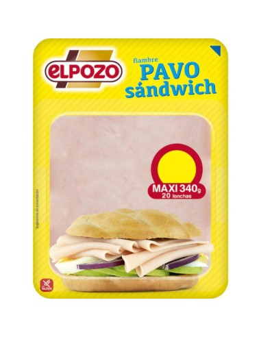 PAVO SANDWICH EL POZO 360 GR