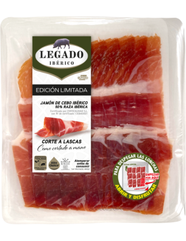 JAMON CEBO IBERICO  LONCHEADO 100 GR