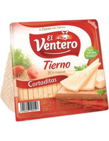 QUESO CUÑA CORTADITAS EL VENTERO 250 GRS