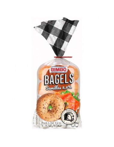 BIMBO BAGELS SEMILLAS 4 UNID.