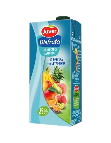 ZUMO DISFRUTA-JUVER 10 FRUT+10 VITA 1 LT