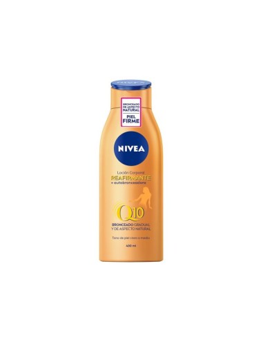 NIVEA BODY MILK 400ML.Q-10 REAFIRMANTE Y AUTOBRONCEADORA