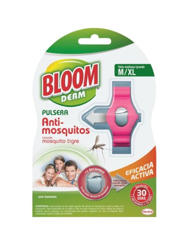 BLOOM PULSERA REPELENTE + 3 RECAMBIOS ADULTO 