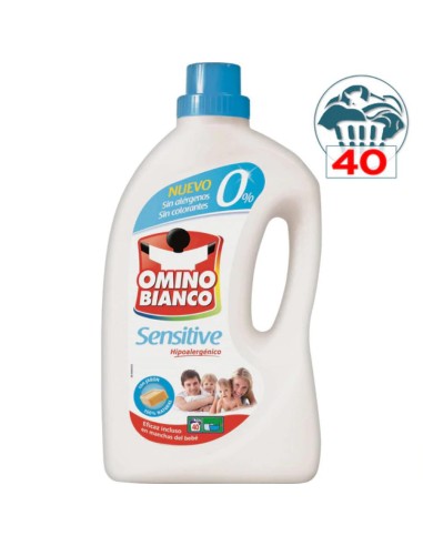 OMINO BIANCO DET. LIQUIDO 40 DOSIS SENSITIVE 