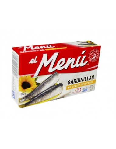 SARDINILLAS EL MENU A.VEGETAL 90 GRS